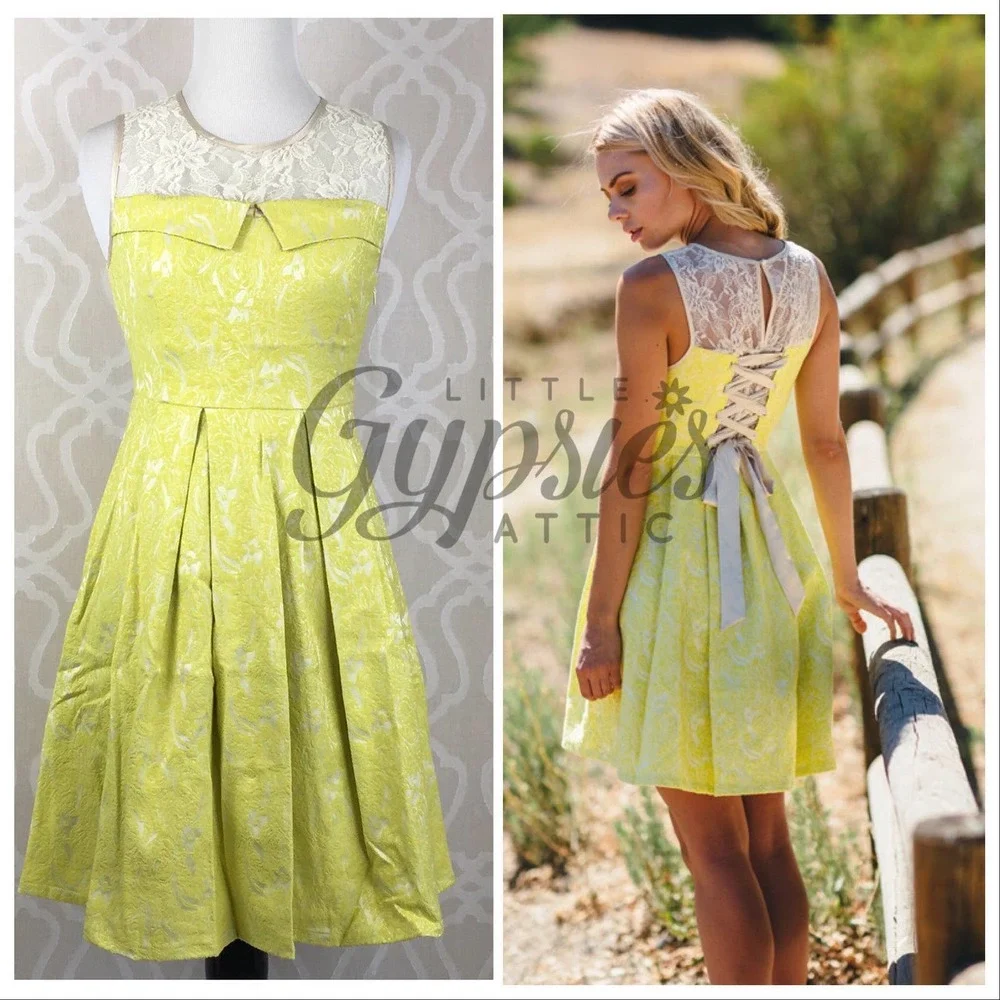 Ryu Lolita Lace & Jacquard Mini Dress - Picture 10 of 11